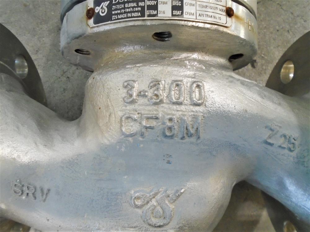 DSI 3" 300# CF8M Globe Valve, Fig# 141-16-16